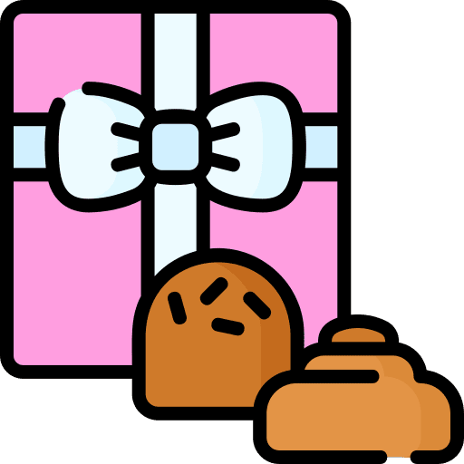 Chocolates dessert heart love and romance icon Chocolates dessert heart love and romance icon