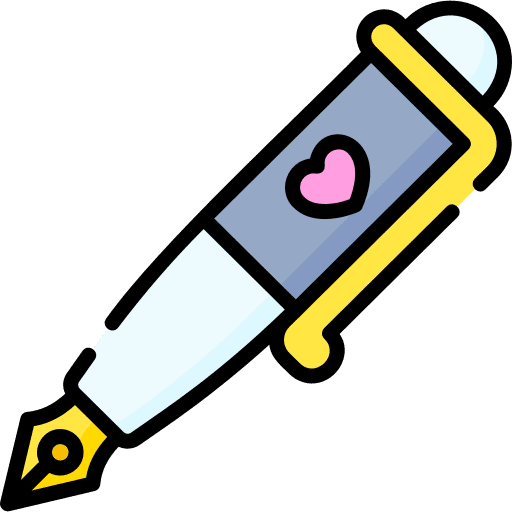 Pen write fathers day heart icon Pen write fathers day heart icon