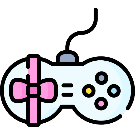 Videogame gamepad gaming present icon Videogame gamepad gaming present icon