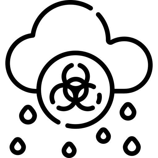 Acid rain contamination sign biological hazard icon Acid rain contamination sign biological hazard icon