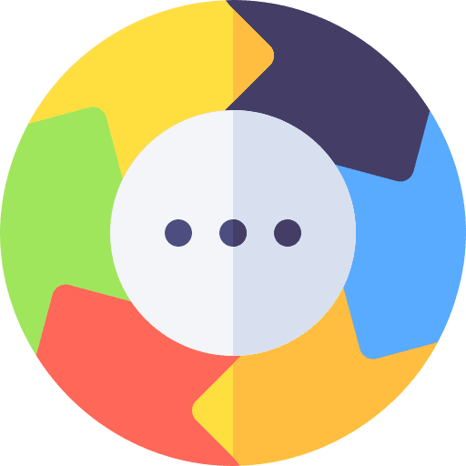 Continuous continuous circular arrows business and finance icon