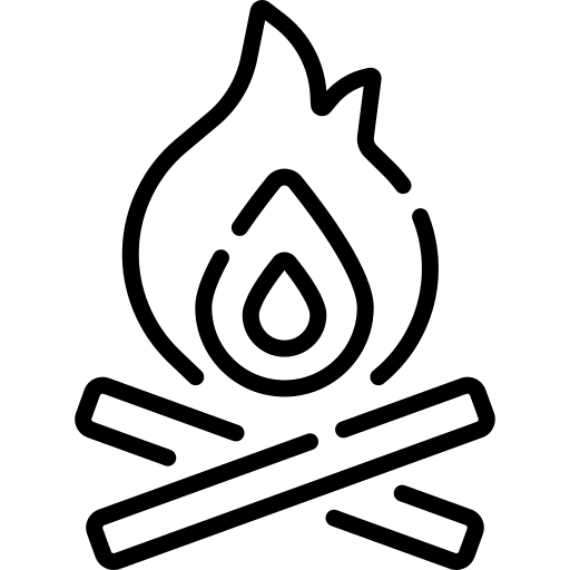 Flammable dangerous burning symbol icon Flammable dangerous burning symbol icon