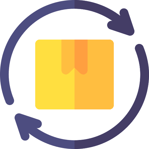 Renewal cardboard project innovation icon Renewal cardboard project innovation icon