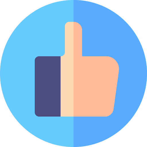 Successful thumb up rating marketing icon Successful thumb up rating marketing icon