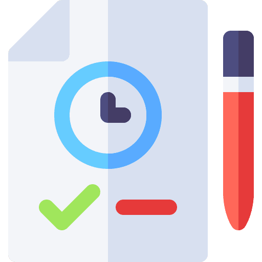 Time management deadline pencil clock icon Time management deadline pencil clock icon