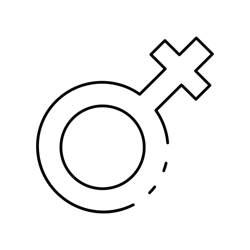 Female gender shapes and symbols woman icon Female gender shapes and symbols woman icon