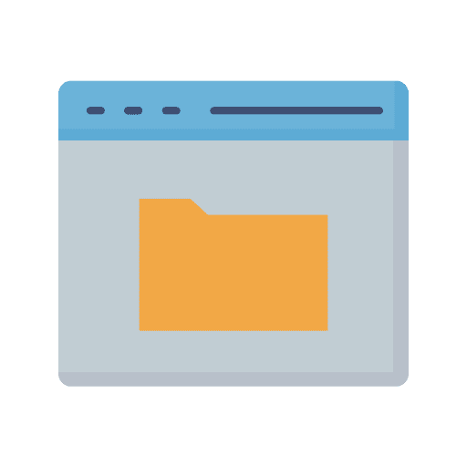 Folder data storage folder file icon Folder data storage folder file icon