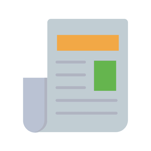 Newspaper communications journal article icon Newspaper communications journal article icon