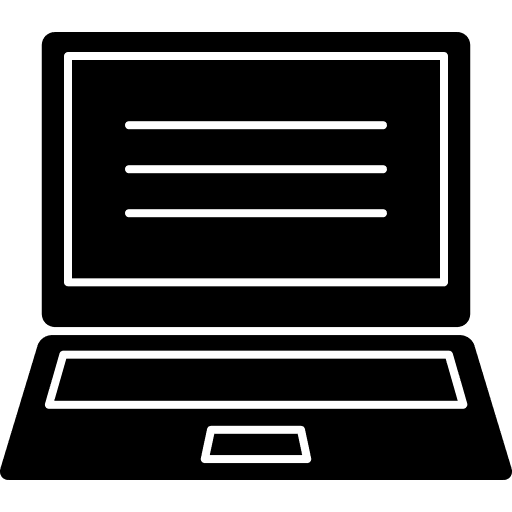 Laptop technology computer electronics icon