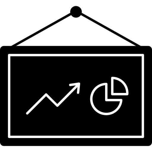 Blackboard business and finance blackboard stats icon Blackboard business and finance blackboard stats icon