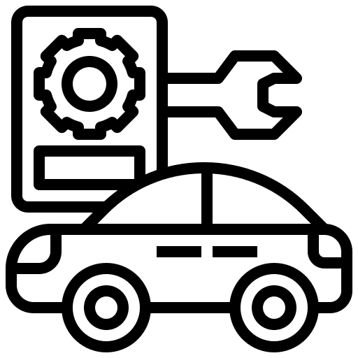 Monitoring test smartphone transportation car service icon