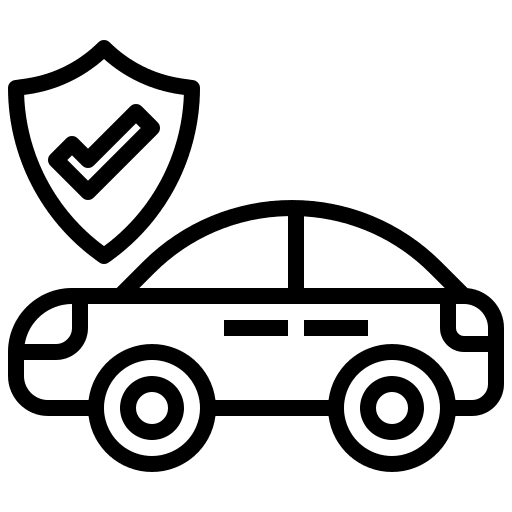 Safety car car insurance vehicle transport icon