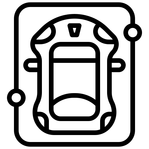 Driverless car futuristic drive autonomous car icon Driverless car futuristic drive autonomous car icon