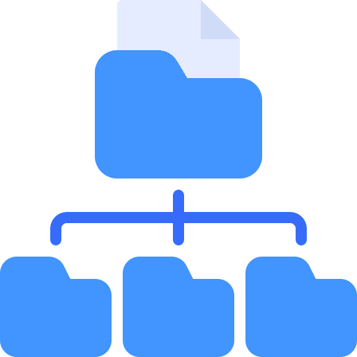 File management repository file management office material icon