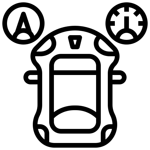 Operating system self driving transportation driving icon Operating system self driving transportation driving icon