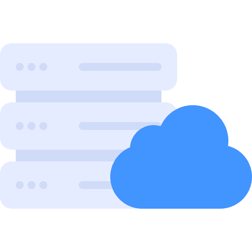 Server data networking server icon