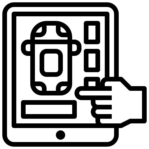 Smart control technology internet of things electronics icon Smart control technology internet of things electronics icon