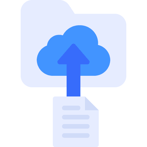 Database data storage database uploading icon Database data storage database uploading icon