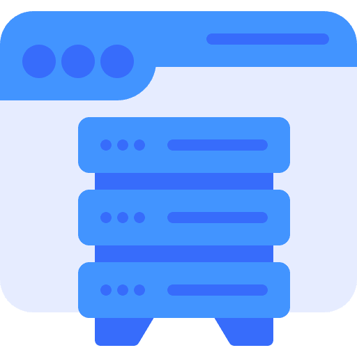 Browser browser hosting server icon Browser browser hosting server icon