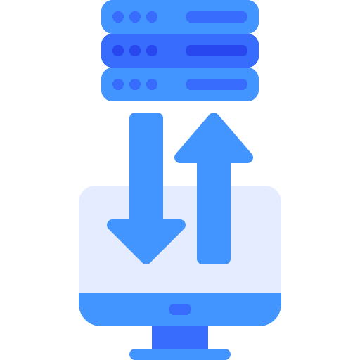 Computer database server seo and web icon Computer database server seo and web icon