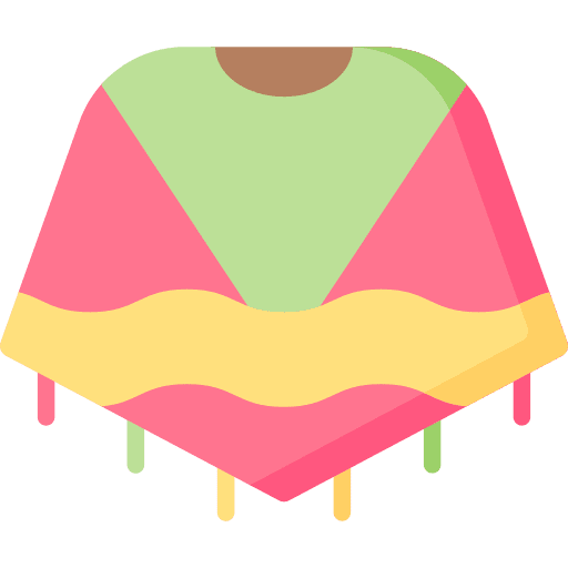 Poncho fashion traditional mexican icon