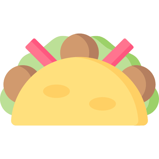 Taco eat food and restaurant taco icon Taco eat food and restaurant taco icon
