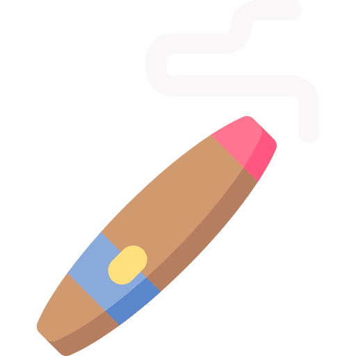 Cigar nicotine tobacco unhealthy icon Cigar nicotine tobacco unhealthy icon