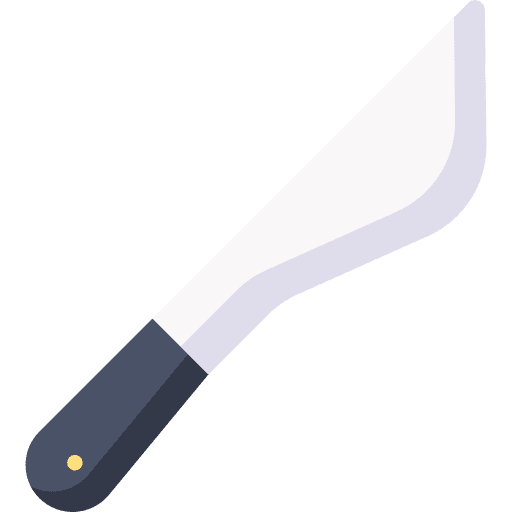 Machete knife weapons cultures icon Machete knife weapons cultures icon
