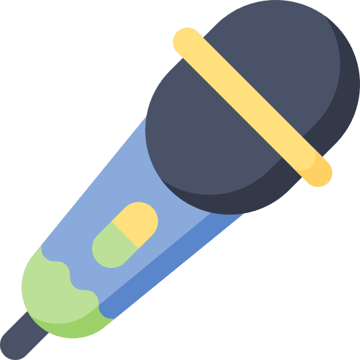Microphone music and multimedia communications mic icon Microphone music and multimedia communications mic icon