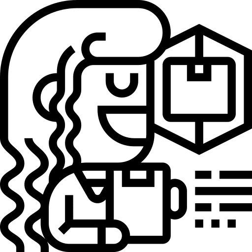 Product product quality control worker icon