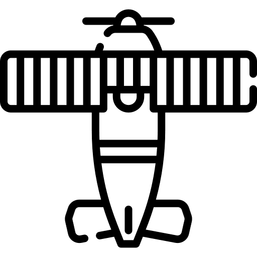 Biplane aeroplane airplane transportation icon Biplane aeroplane airplane transportation icon