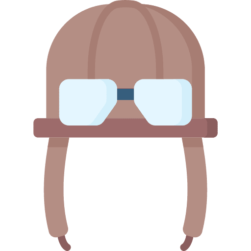 Helm hat uniform aviation icon Helm hat uniform aviation icon
