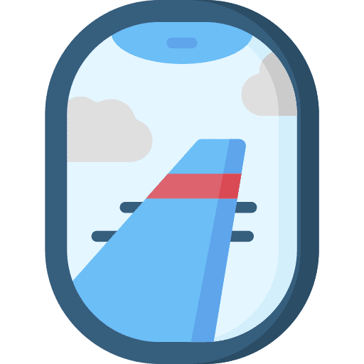 Window aviation travel flight icon