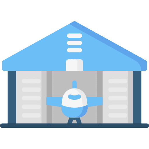 Hangar aviation aircraft hangar icon Hangar aviation aircraft hangar icon