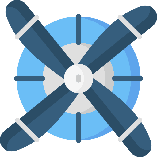 Propeller transportation fly airplane icon Propeller transportation fly airplane icon