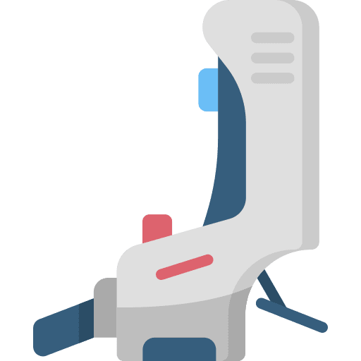 Seat airplane pilot seat icon Seat airplane pilot seat icon