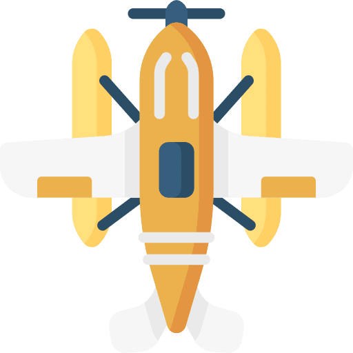 Seaplane sea travel transportation icon Seaplane sea travel transportation icon