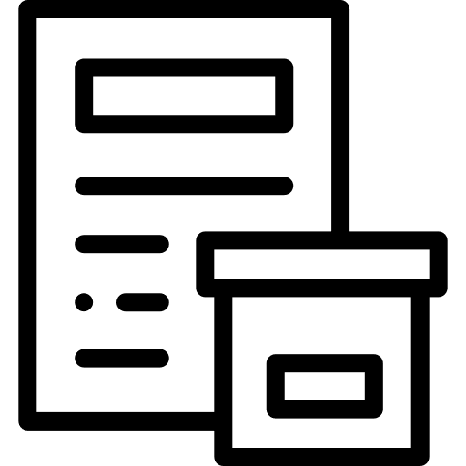 Custom clearance border declaration package icon