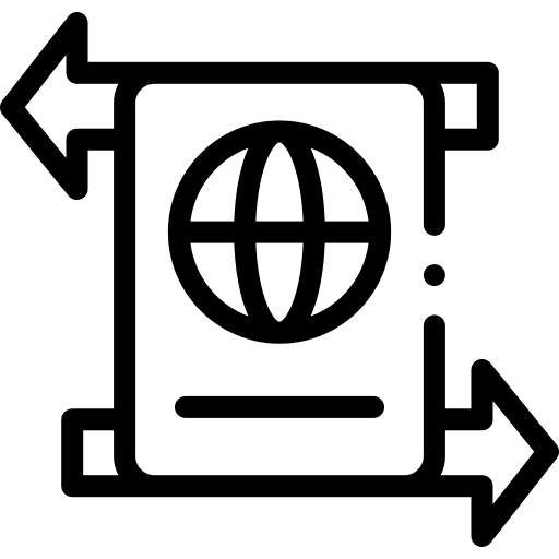 Passport document technology identification icon Passport document technology identification icon