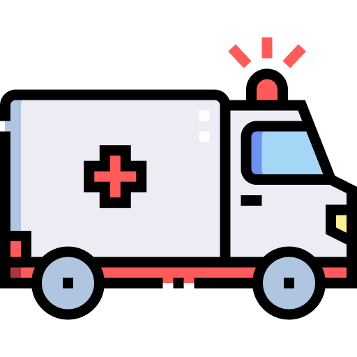 Ambulance healthcare and medical medical emergency icon