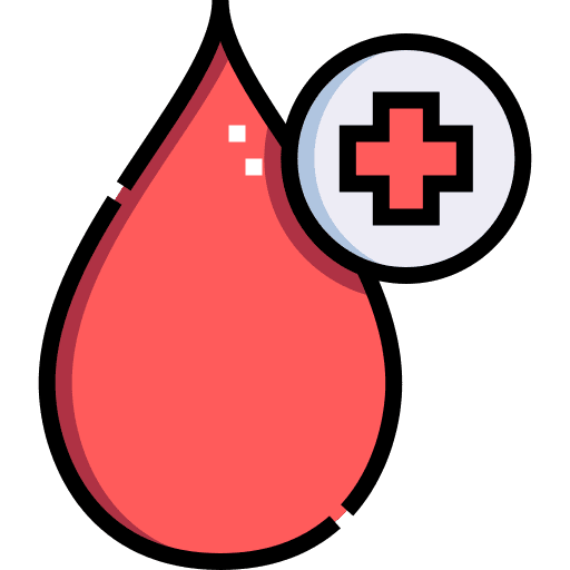 Blood donation health care healthcare and medical blood donation icon