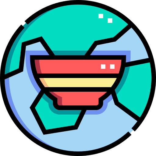 Food donation solidarity world bowl icon