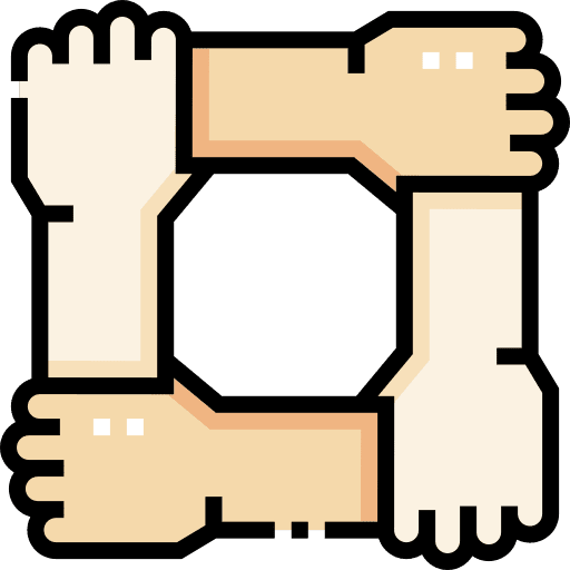 Help together lean culture hands icon