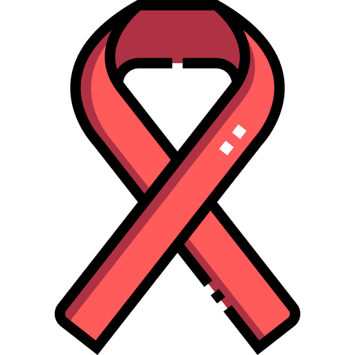Red ribbon solidarity miscellaneous support icon
