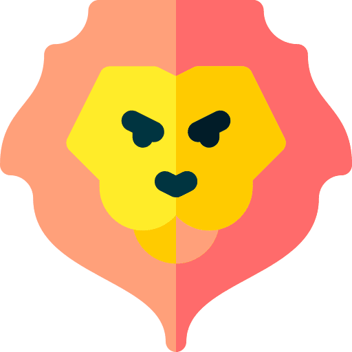 Lion fauna savannah zoology icon