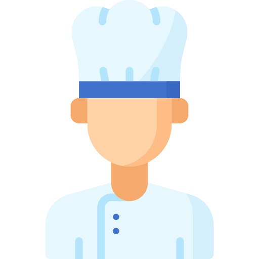 Chef restaurant man cooker icon