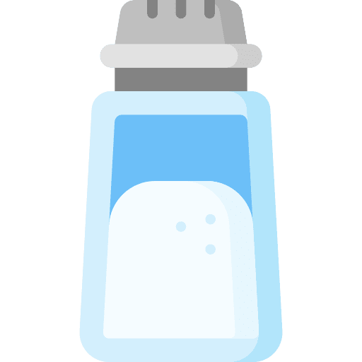 Salt condiment pepper food and restaurant icon