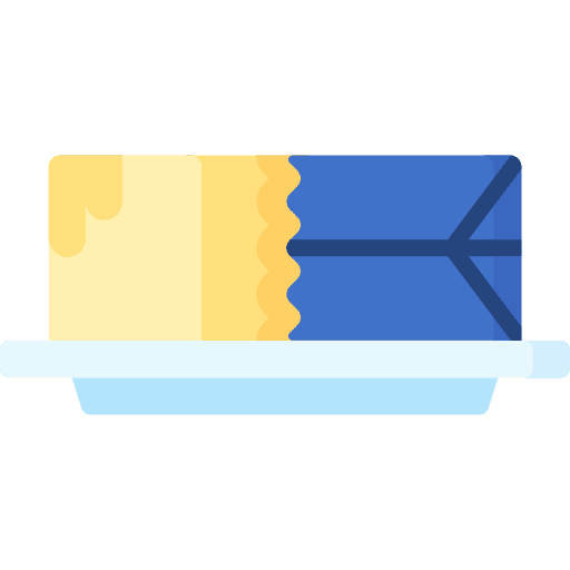 Butter cut food meal icon Butter cut food meal icon