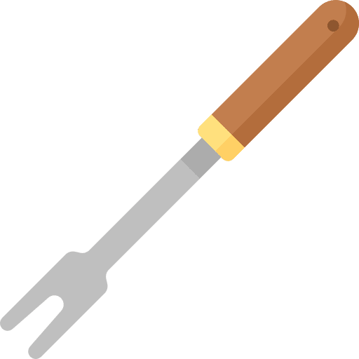Fork bbq cooking tool icon Fork bbq cooking tool icon