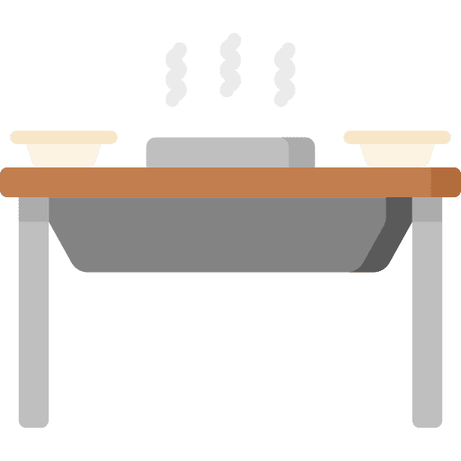 Grill barbecue table food and restaurant icon Grill barbecue table food and restaurant icon